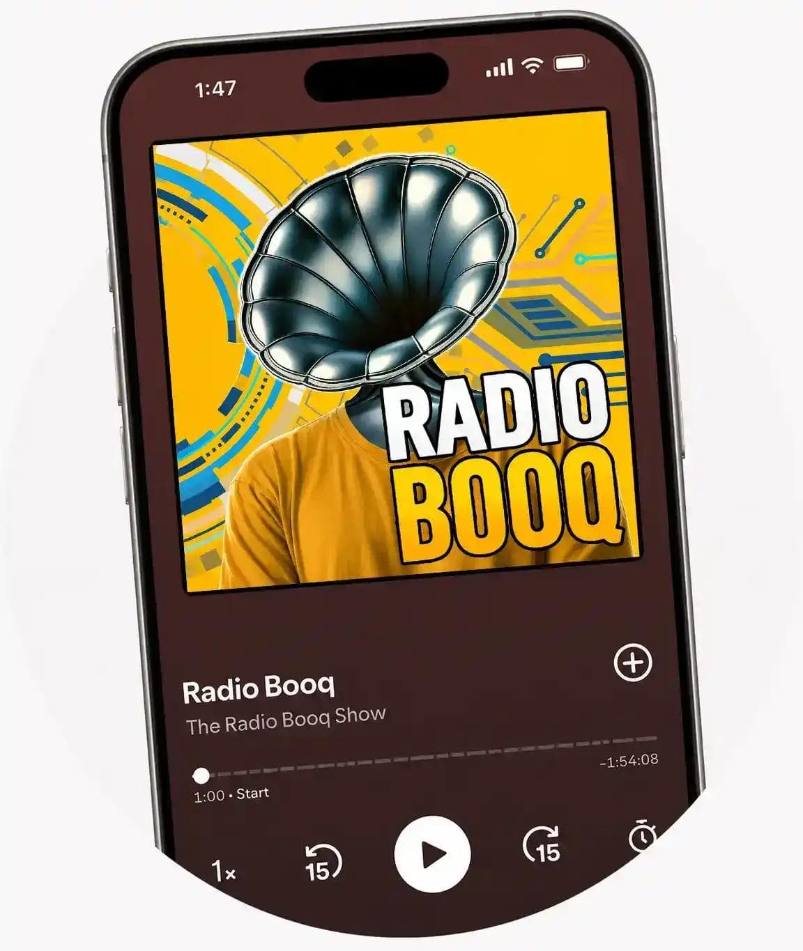 Podcast phone artwork